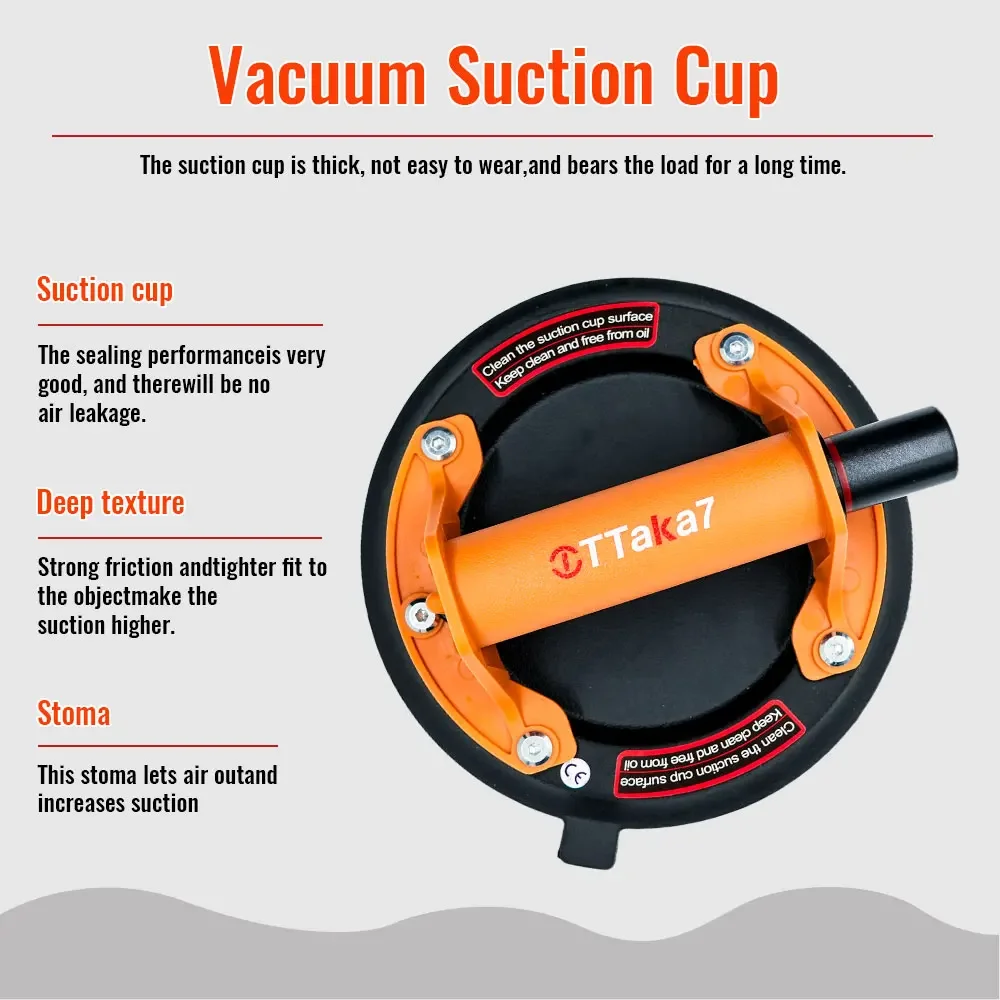 New Vacuum Suction Cup 200kg Loading Capacity  Industrial Grade /Granite/Tile/Window Hand Pump Sucker Lifted Handling Tools