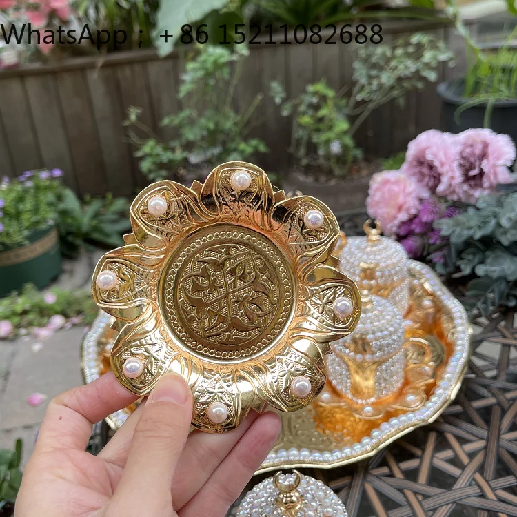 LLY original imported luxury coffee cup ceramic cup gall pearl ottoman style retro aristocracy