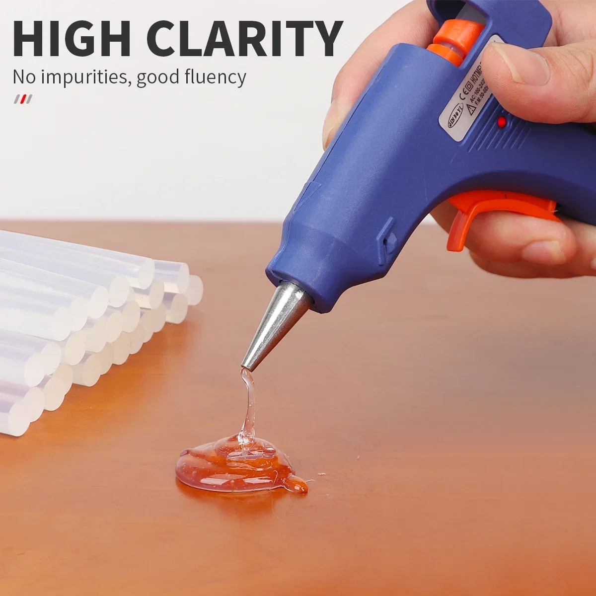 Imagem -04 - Mini Household Industrial Hot Melt Glue Gun Faça Você Mesmo Temperatura de Calor Thermo eu Electric Repair Tool Use mm Glue Sticks 20w