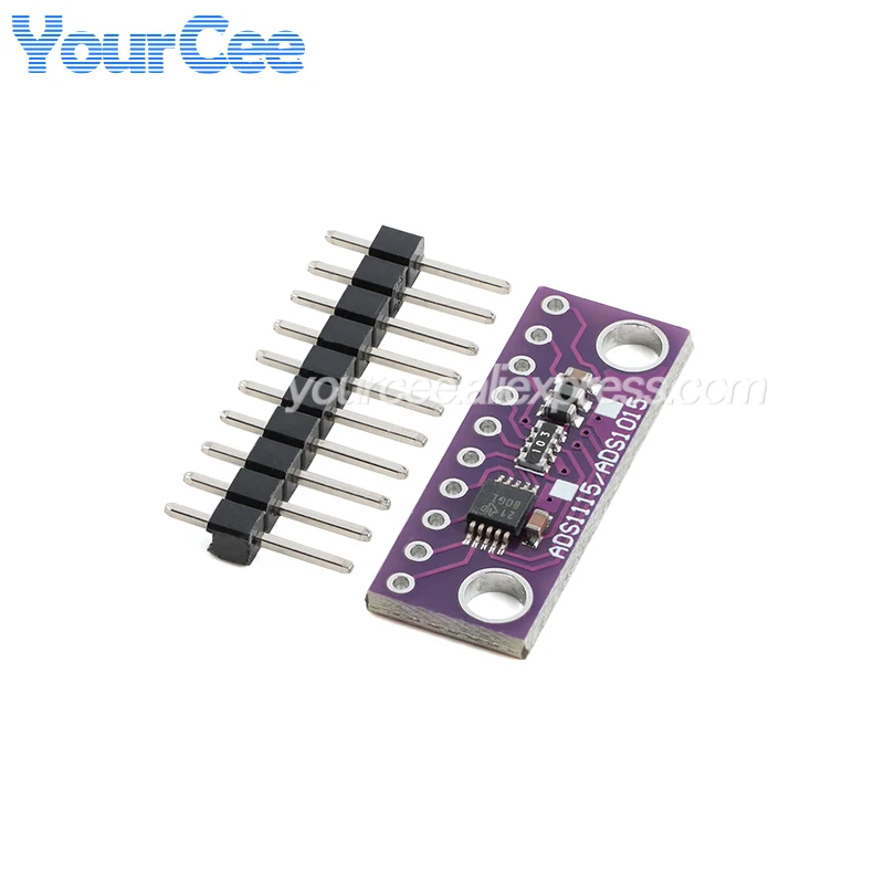 5pcs/1pc ADS1115 ADC Ultra-Compact ADC Converter Module Development Board I2C 4 Channel 16-Precision Conversion Module