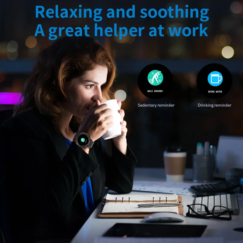 KINGSTAR – montre connectée S02 pour les hommes et les femmes, étanche, avec écran tactile, Bluetooth, appels, moniteur de rythme cardiaque et de sommeil