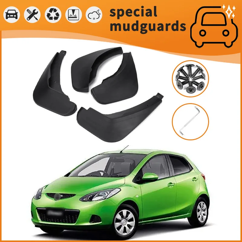 

For 97-14 Mazda Demio Premacy MPVs Mudguards Fender Mudflaps Front Rear Flares Splash Guards Cover Car Accessorie