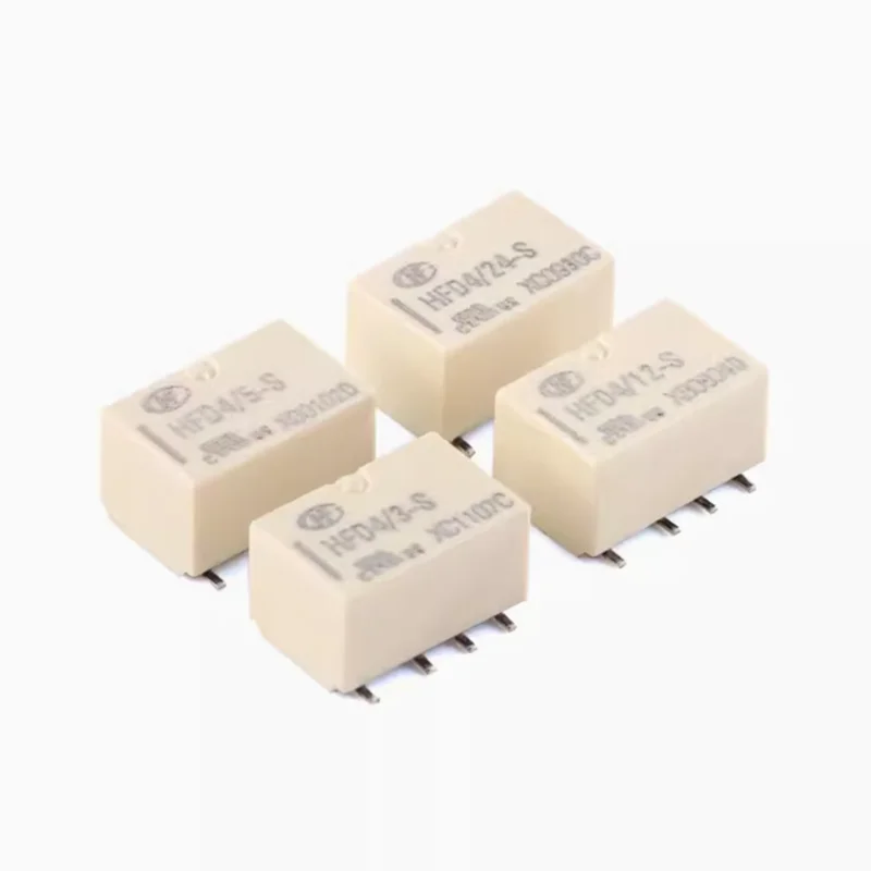 20Pcs HongFa Signal Relay HFD4/3-S HFD4/5-S HFD4/12-S HFD4/24-S 3V,5V,12V,24V 2A 8-pin two group conversion SMD SMT