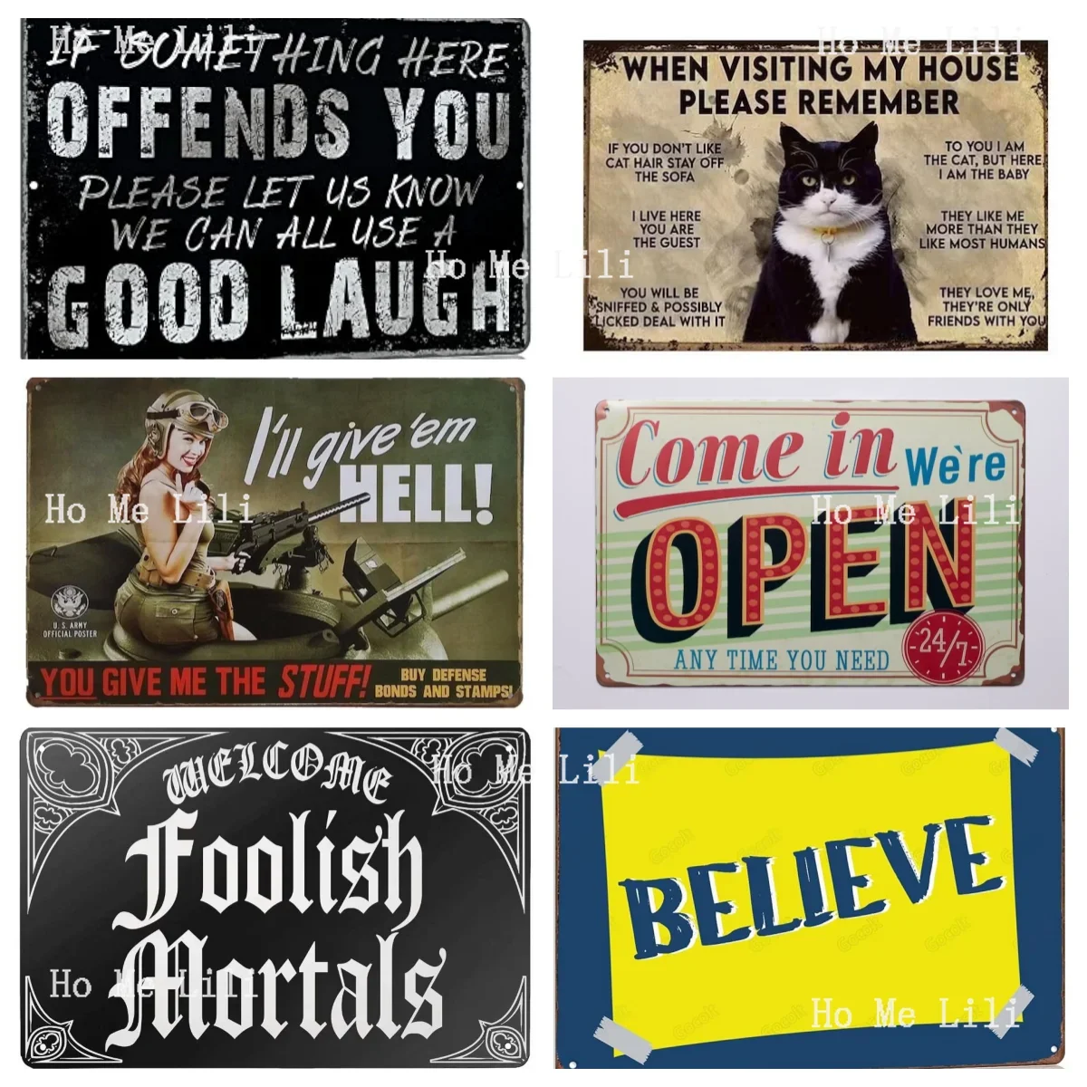 If Anything Here Offends You Please Let Us Know Funny Cat Army Girls Welcome Silly Mortals We Open Wall Decorations Anytime