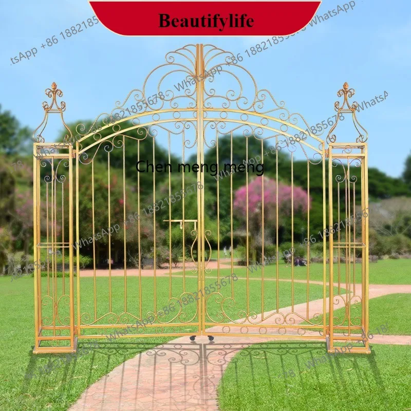 

G153 Big iron door wholesale wrought iron arch wedding photography props outdoor handicrafts