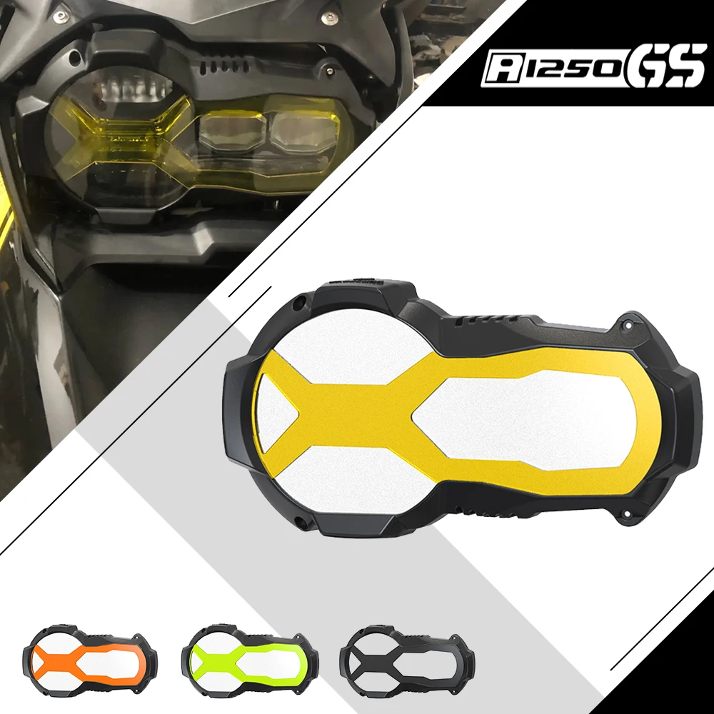 For BMW R1250GS Adventure R1250 GS Rallye R 1250GS Exclusive R1250 TE Motorcycle Headlight Protector With 4 Fluorescent Covers