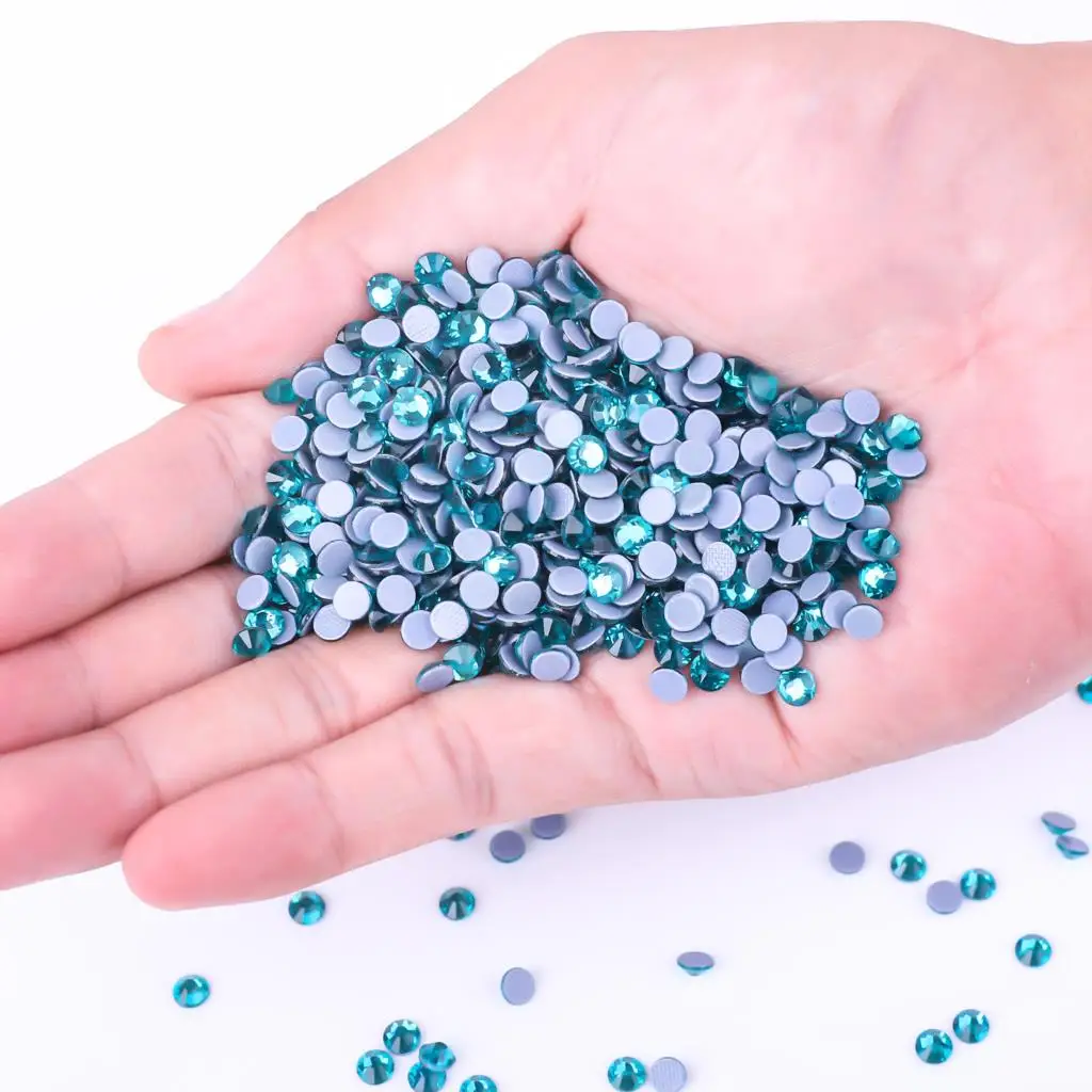 Big bag 42 Pop Colors Wholesale Large Packing DMC Hotfix Rhinestones Flatback Glass Iron On For Wedding Dress Decorations