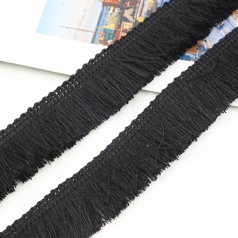 1m Thicken Tassel Trims 2.5cm Wide Polyester Curtain/Pillow Trim Earring/Bag Clothing Decorative  Lace Fringe Sewing