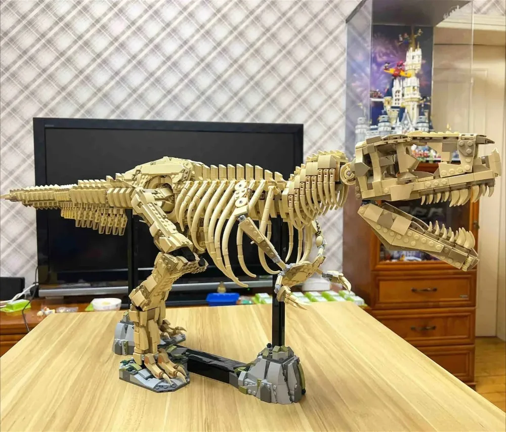 

66809 MOC набор мозаики из ископаемых динозавров Тираннозавр Рекс 3145, подарки на день рождения для любителей динозавров и детей