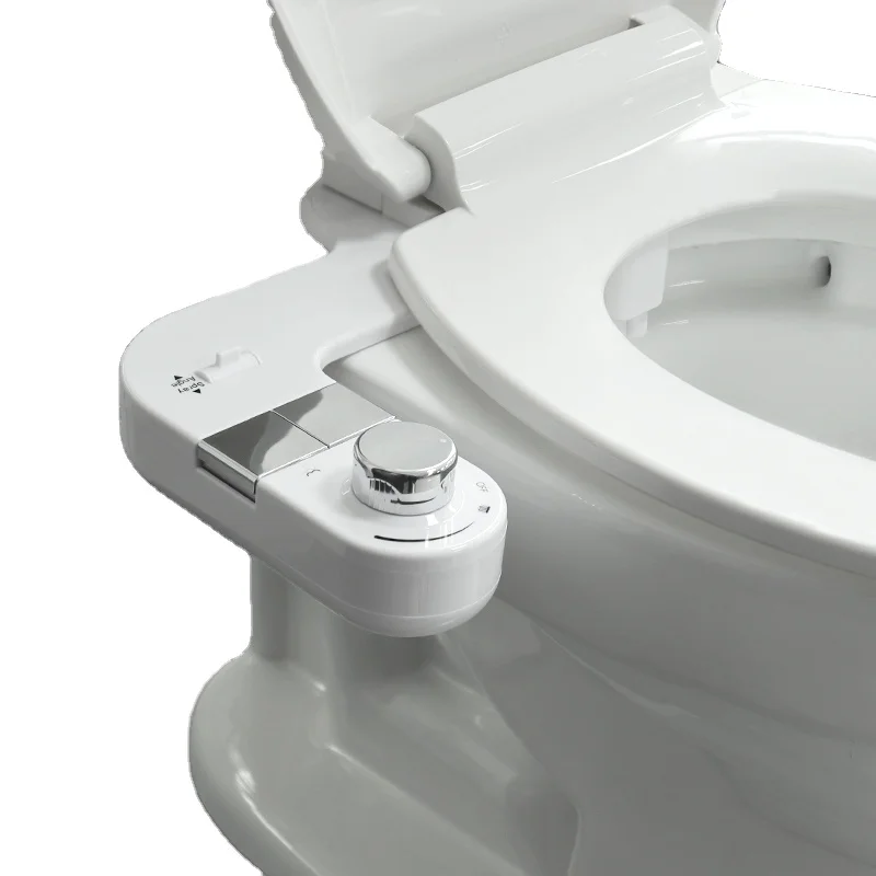 

Modern Style Slim Double Nozzle Bidet Attachment Cold Water Toilet Hand Sanitizer Flush Beed Shatff Bathroom with ABS