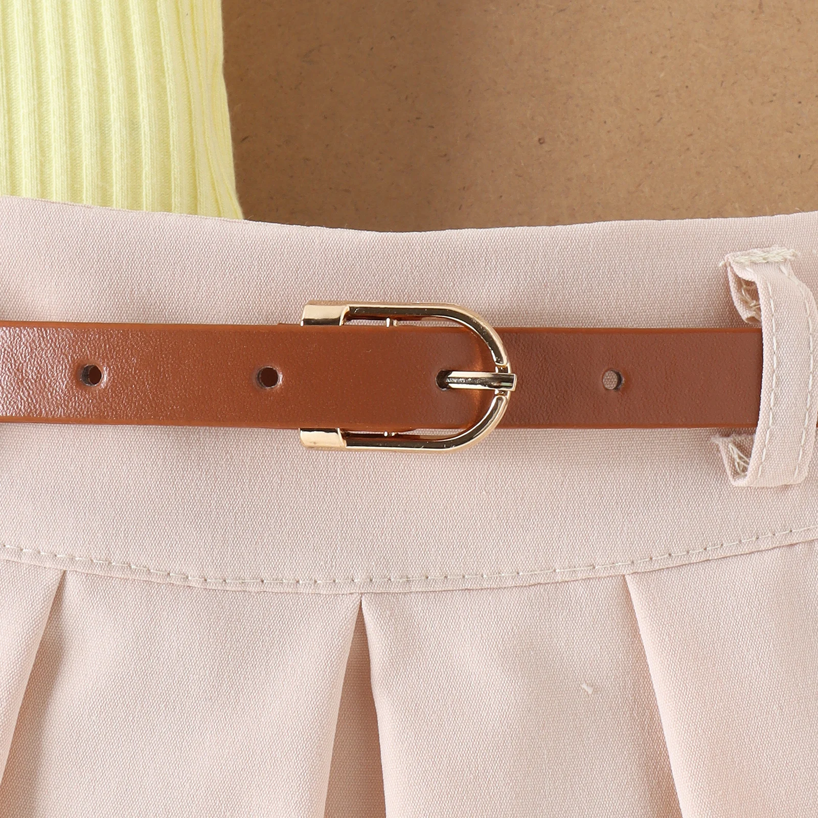 2 pezzi estate neonate confortevole semplice bella Multi-colore Pit Strip risvolto gilet Top + gonna a pieghe vestito di moda