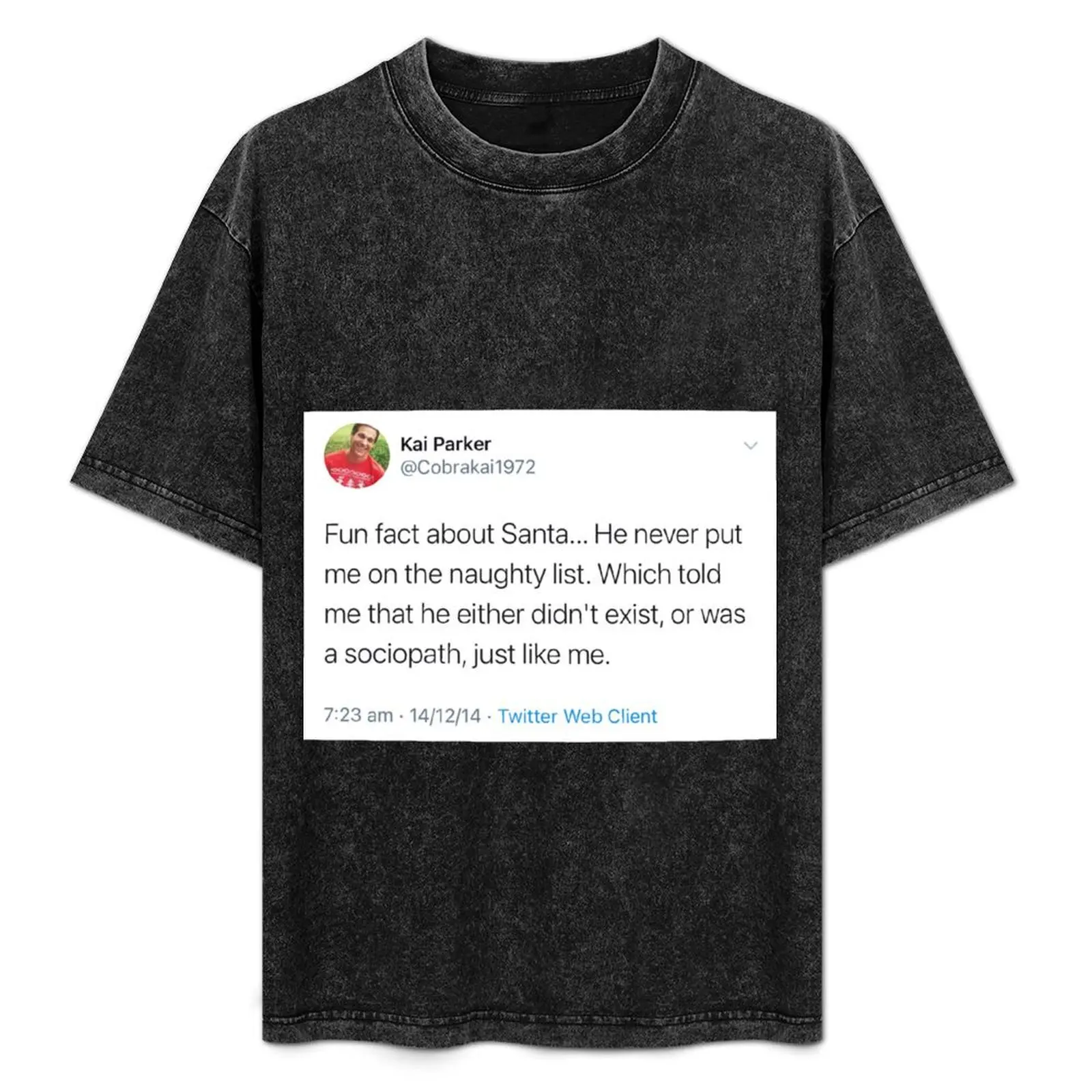 

Kai Parker Tweet @cobrakai1972 T-Shirt graphic tee shirt anime tshirt shirts men graphic