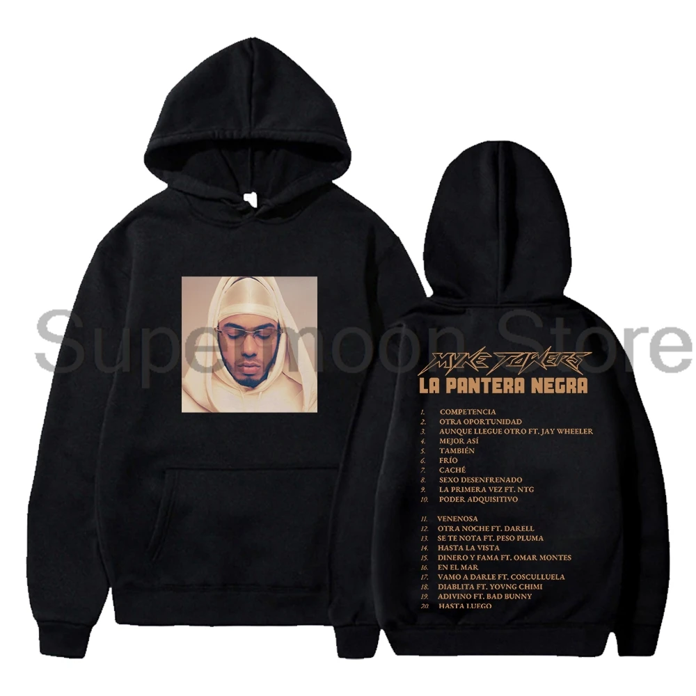 

Myke Towers Merch Album Hoodie North America Tour 2024 Long Sleeve Streetwear Women Men Hooded Sweatshirt Hip Hop Clothes