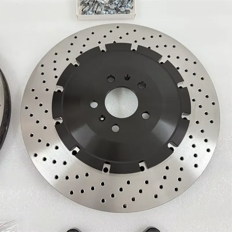 for Jekit Front Brake Disc 405x34mm Drilled Iron Disc with GT8 Caliper for RS4 B7 2007