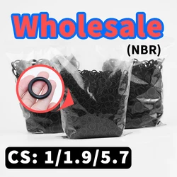 Thickness 1/1.9/5.7mm CS O-ring wholesale link NBR nitrile rubber gasket seal o ring Waterproof rubber elastic free shipping