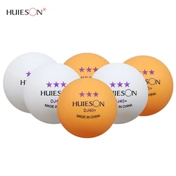 Huieson Ping Pong Bolas 3 Estrelas ABS Novo Material Bolas De Tênis De Mesa Profissional 100 30 50 10 PCS Branco Laranja 40mm + 2.8g DJ40 +(não comprar se rejeitar o direitos aduaneiros)