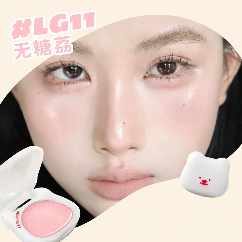 LEEMEMBER Waterige Blush Hydraterende Blusher Crème Monochroom Shimmer Leuke Cosmetica Langdurige Jelly Gezicht Blusher In Bar Make-up