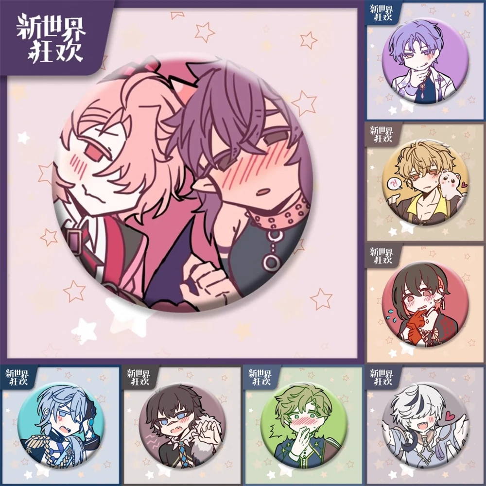 

58 мм игра Nu: Carnival Eiden Yakumo Blade Эдельмонд Косплей Костюм Значок Булавка SPTE Жесть Брошь Хэллоуин Опора Xmas Gilf