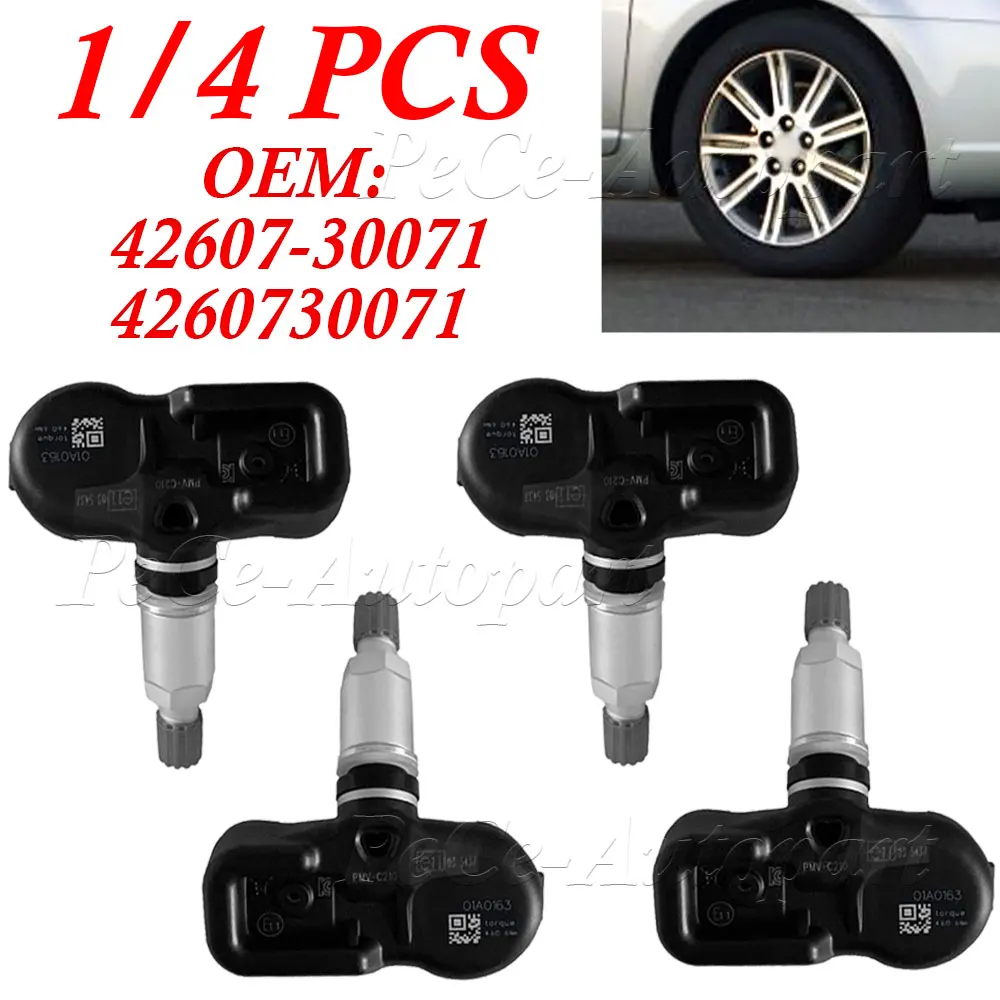 1/4PCS For Toyota Avalon Lexus CT ES GS GX IS LC LS LX NX RC RX Tire Pressure Sensor TPMS 42607-30071 4260730071