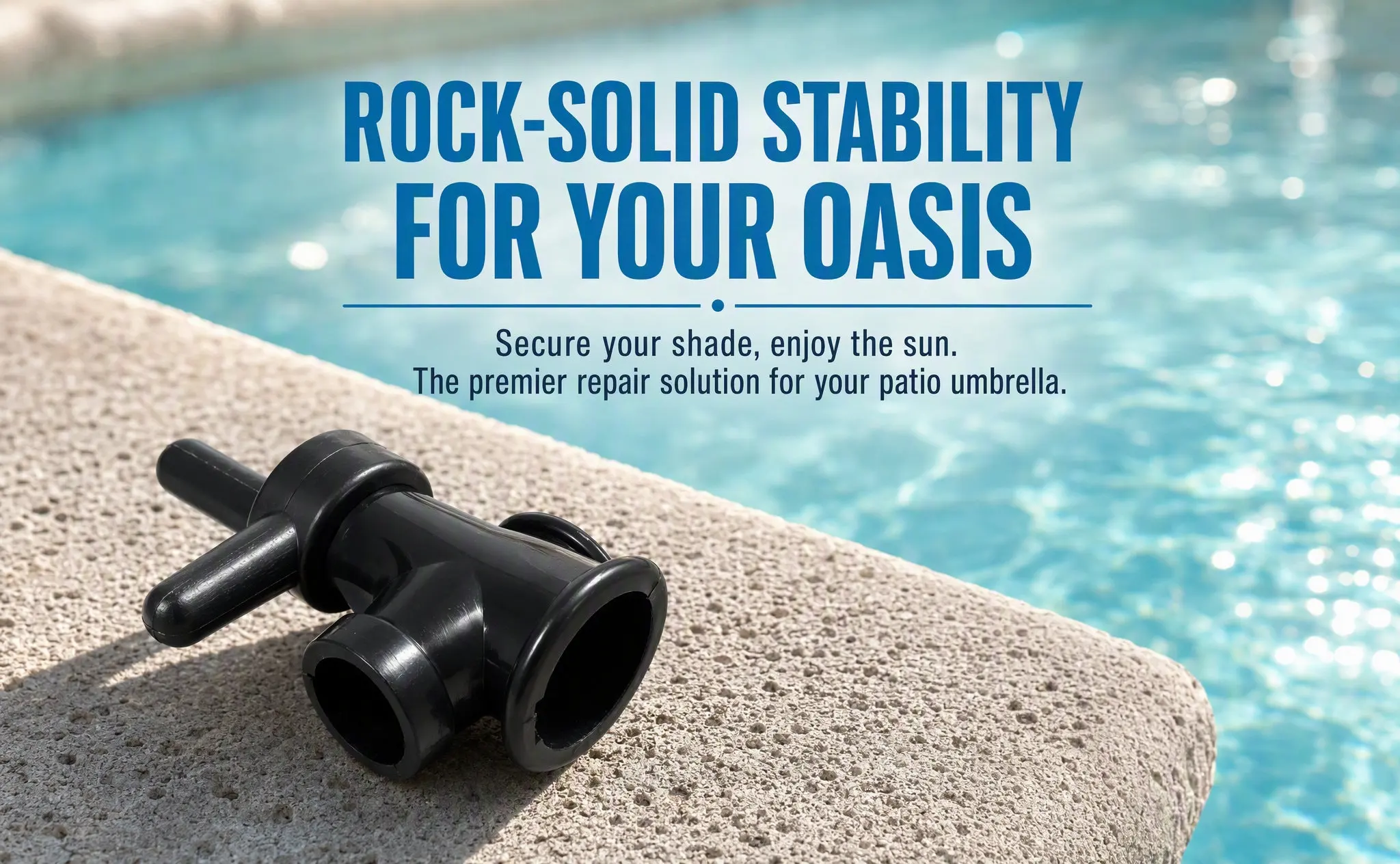 Patio Umbrella Replacement Pole Connector 2.9cm Joint Screw Outdoor Garden Parasol Parts Pool Porch Sunshade