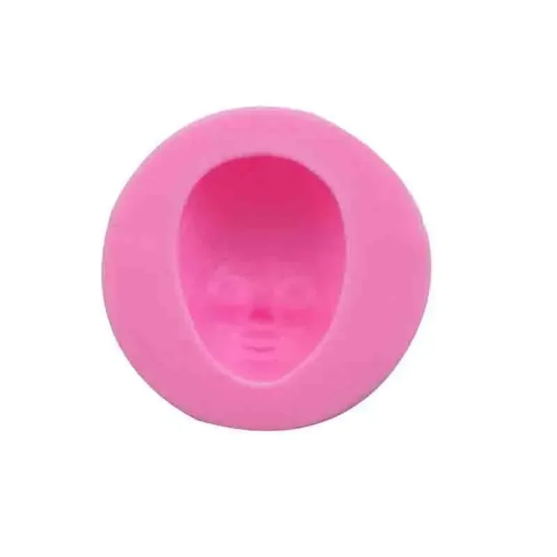 1 Pcs women Face 3D Soft Clay Mold Tools Universal Silicone Fondant Cake Pottery Handmade DIY Accessories