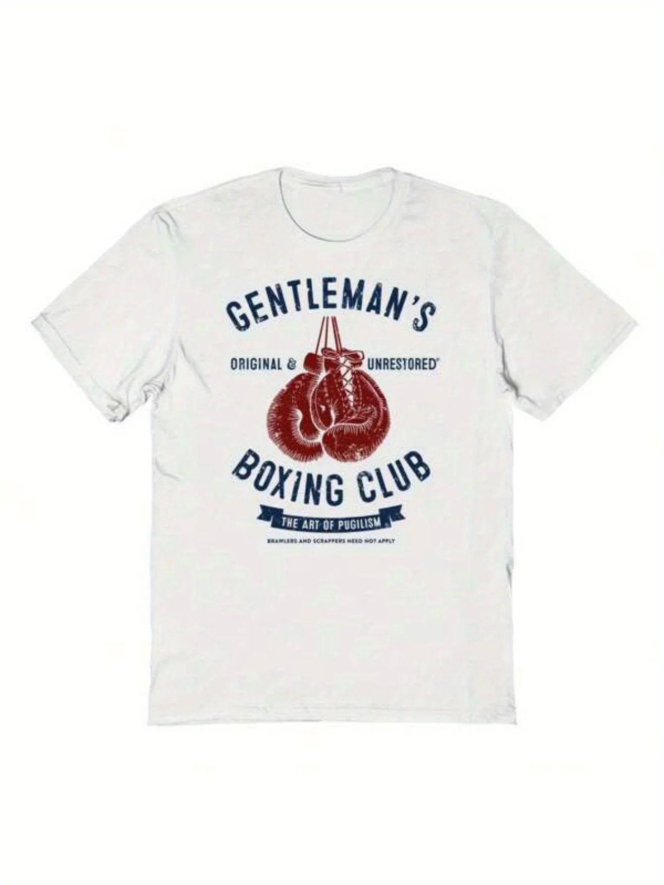 Vintage Boxing Club Featuring Leather Gloves T-Shirt 100% Cotton O-Neck Short Sleeve Summer Casual Mens T-shirt Streetwear