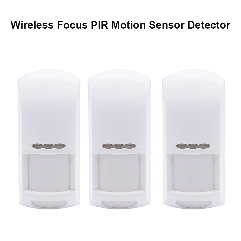 3pcs/Lot 433MHz/868MHz Wireless Infrared Motion Sensor Anti-tamper Anti-pet 110 Degrees 12-Meter Detection for Focus Alarm Panel