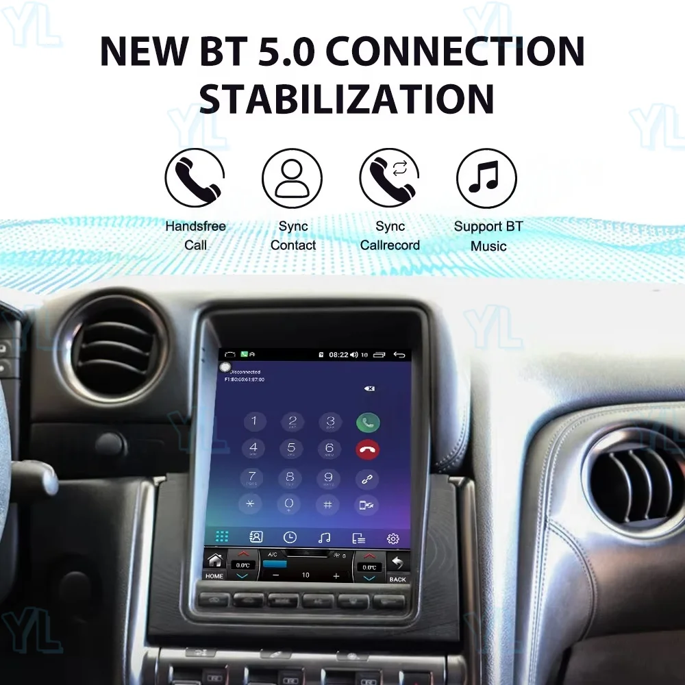 

Автомобильный радиоприемник с сенсорным экраном Android 14.0 Auto для Nissan GTR 2009 2010 2011 2012 2013 2014 2015 2016 GPS-навигация, головное устройство