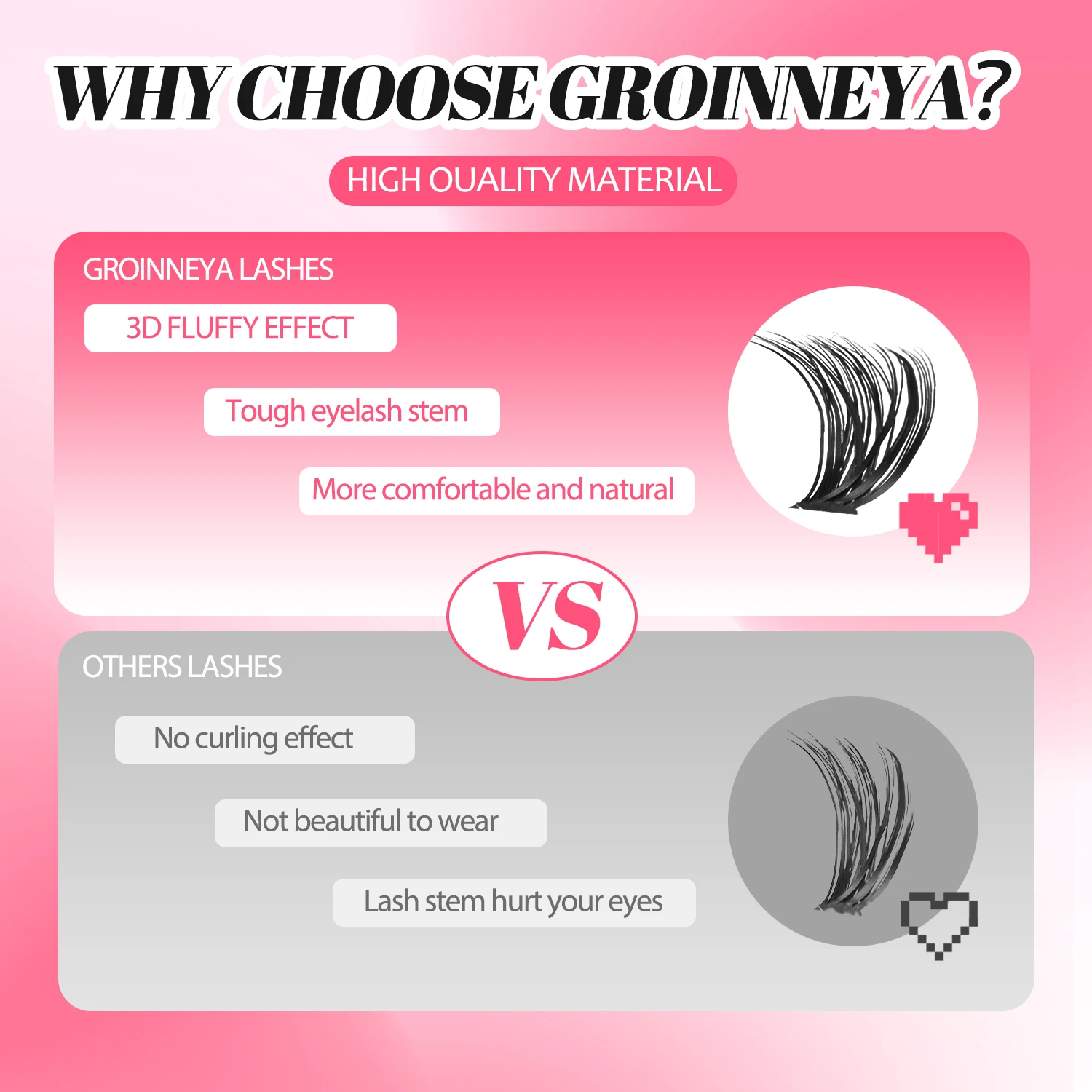 DIY Lash Clusters Set with Bond & Seal