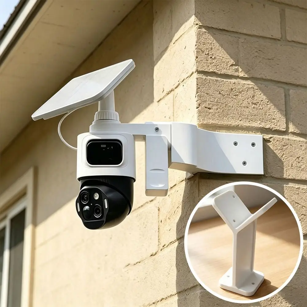 Long Arm Corner Camera Mount Bracket Fixed Mount Corner Mounted Camera Installation Bracket External Wall Camera Mount Bracket