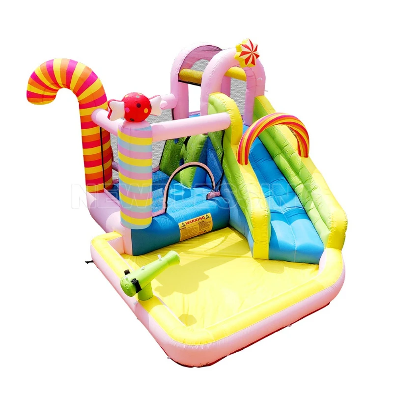 

Children's inflatable castle indoor small princess castle household inflatable trampoline playground slide
