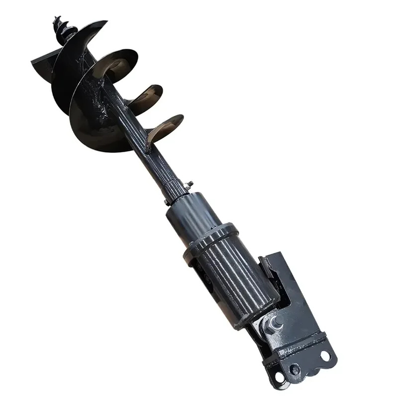 Custom Auger Drill Bit Attachment for Mini Excavator 0.8-2 Ton | Quick Coupler Compatible