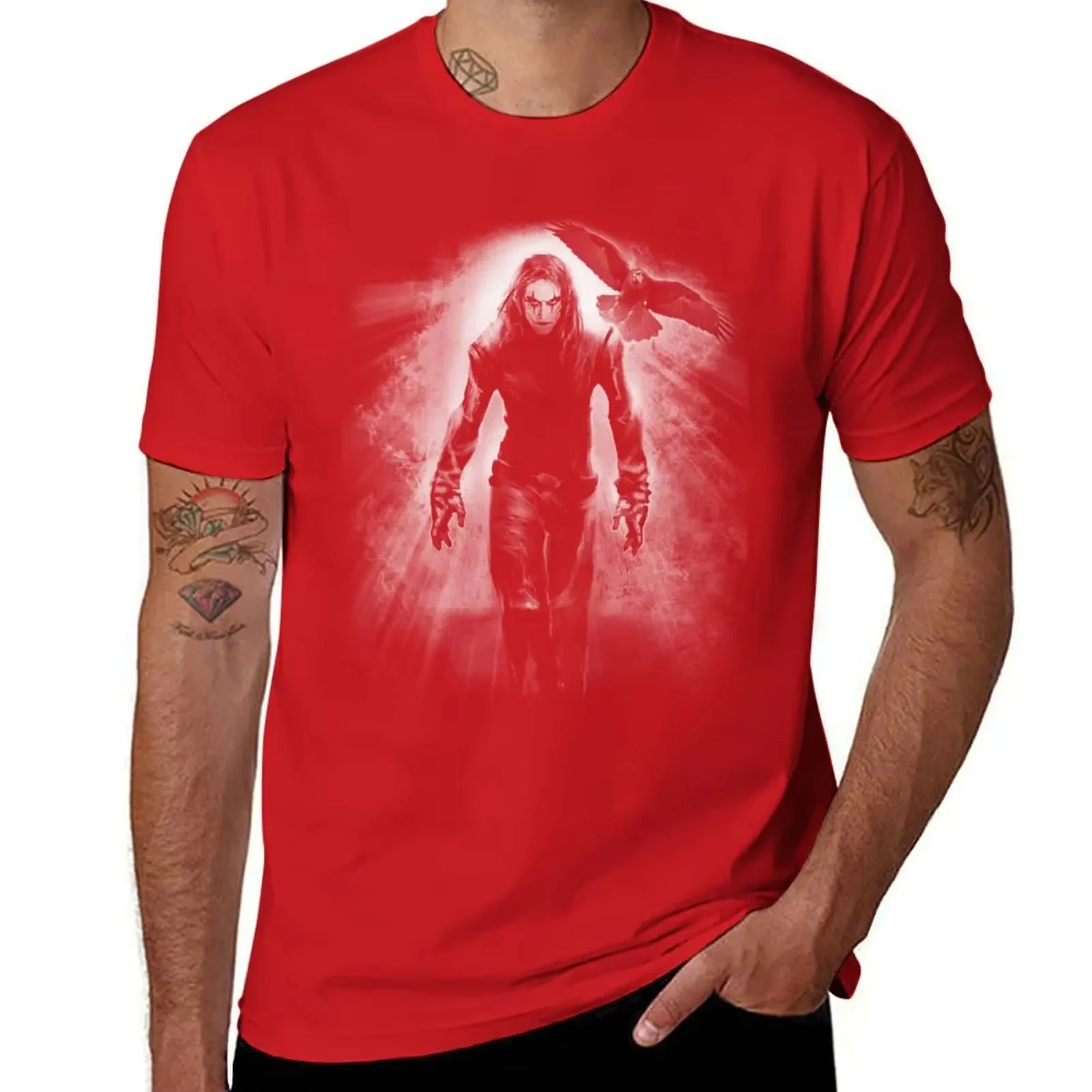 Eric Draven It Can't Rain All the Time Graphic T-Shirt Unisex Short Sleeve Vintage Movie Quote Casual Tee For Men Fans