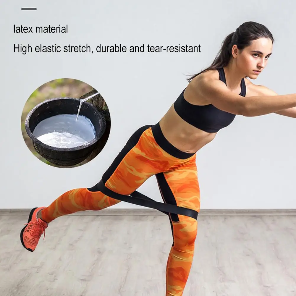 Resistance Band Elastic Band Yoga Fitness Tension Circle Leg Shaping Core Sports Strength Rehabilitation Elastic Exercise Fitnes