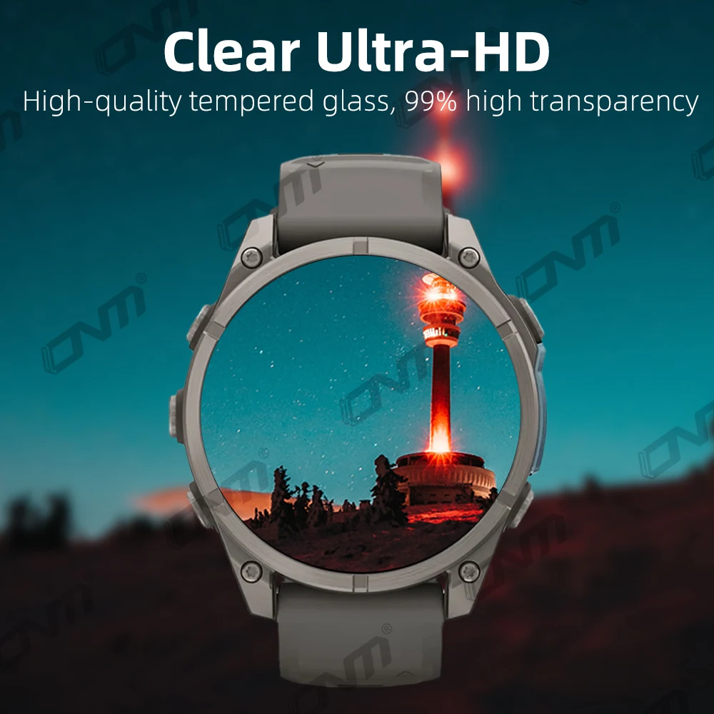 9H Panzerglas für Garmin Fenix 9 Pro Solar 43mm/47mm/51mm Displayschutz Langlebige HD-Glasfolie Kratzfest Zubehör – Detail 6