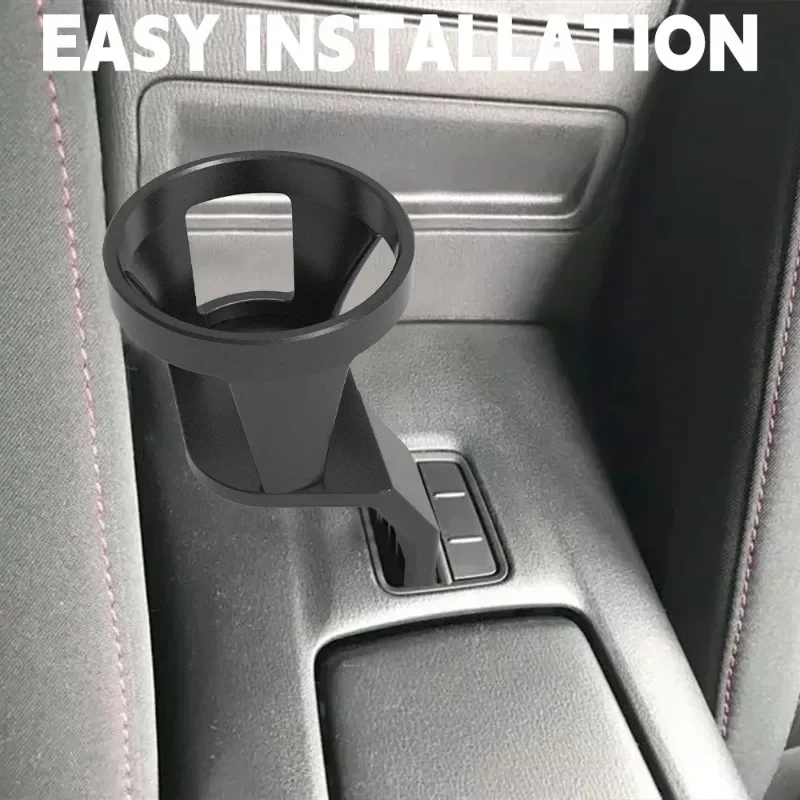 Black Coffee Cup Holder Set Cup Holders With Adhesive Tape For Mazda MX-5 Miata ND Fiat 124 Spider