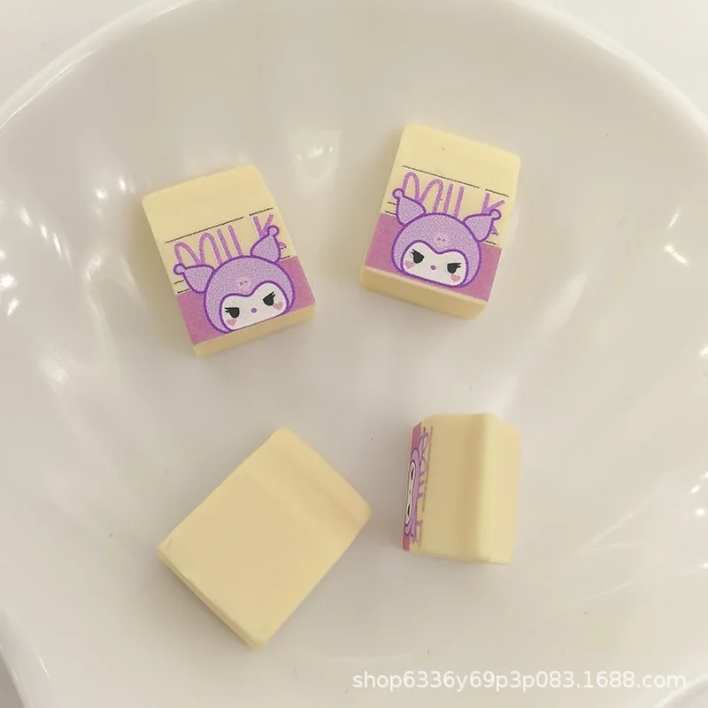 5pcs Cartoon Sanrio Milk Carton DIY Mobile Phone Case Charms Hairpin Jewelry Resin Accessories Crafts Material view 4