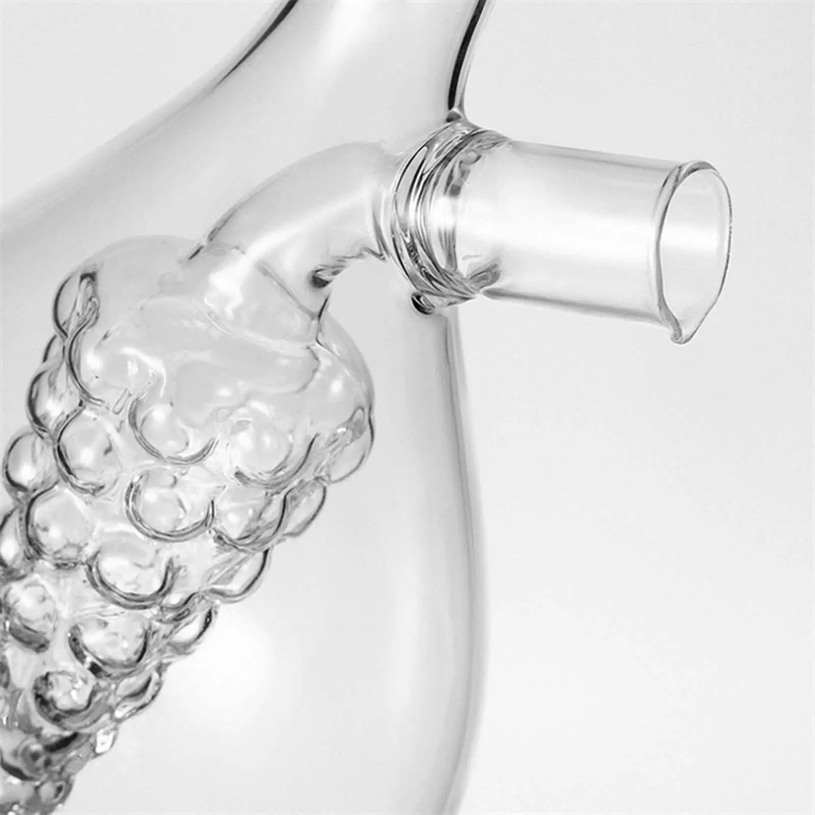 2 in 1 Glass Olive Oil and Vinegar Dispenser Bottle Grape Cluster Dual Pourer Kitchen Cruet for Chef Use