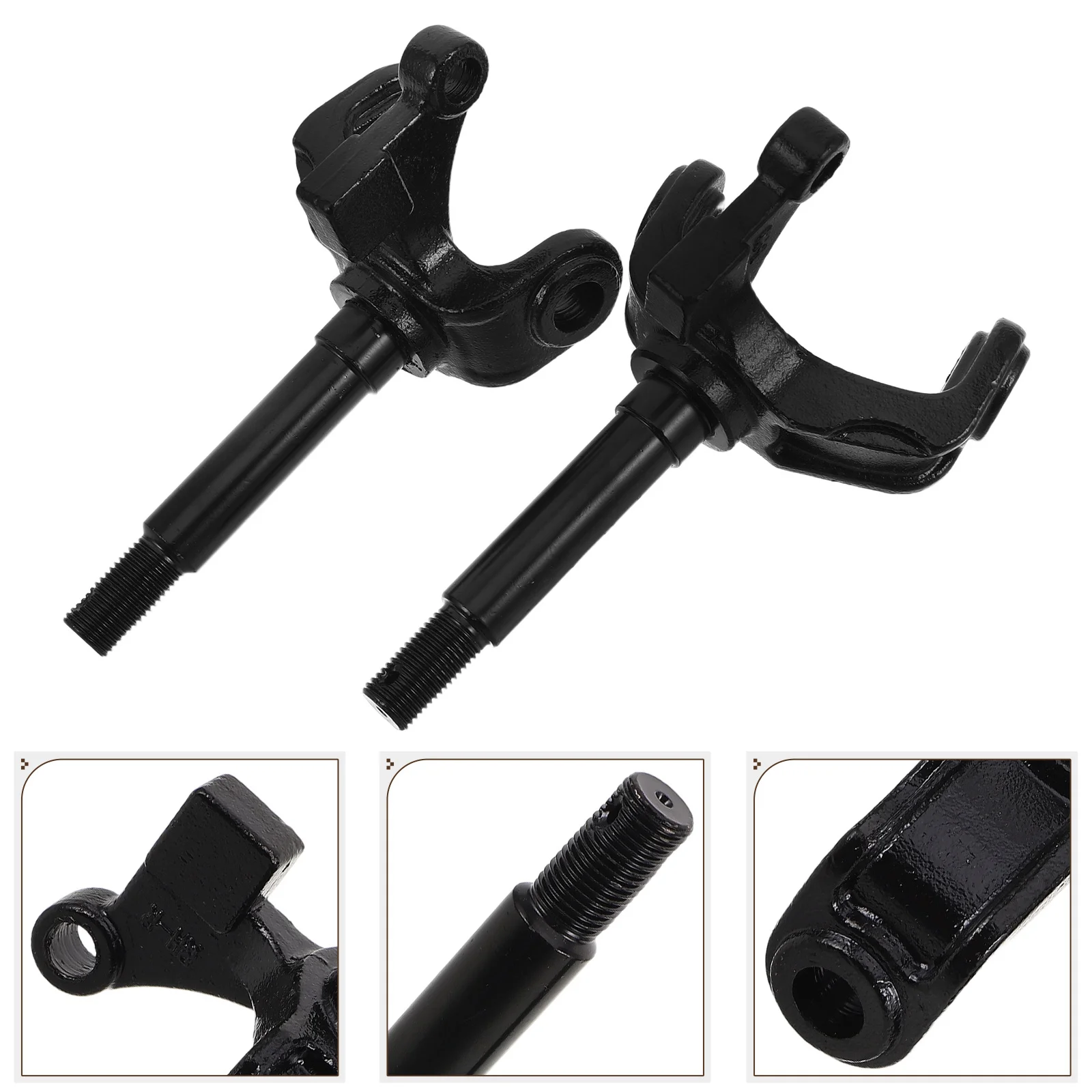 

2pcs Steering Knuckle Flange Universal Atv Quad Bike Kart Front Suspension Replacement Robust Metal Hub Flange Chassis Parts