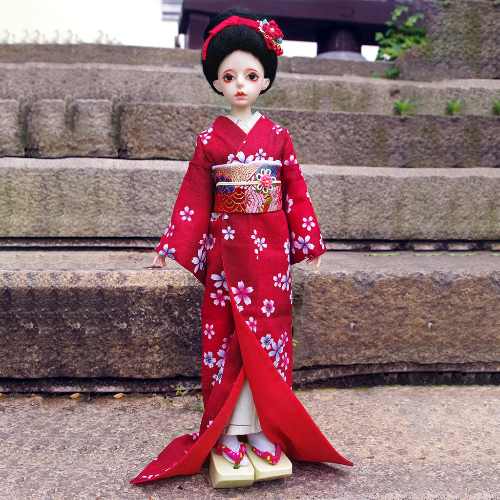 

1/6 1/4 1/3 Ancient Costume BJD Clothes Japanese Kimono Outfit For YOSD MSD SD13 Big Girl POPO68 Uncle Doll Accessories C2233