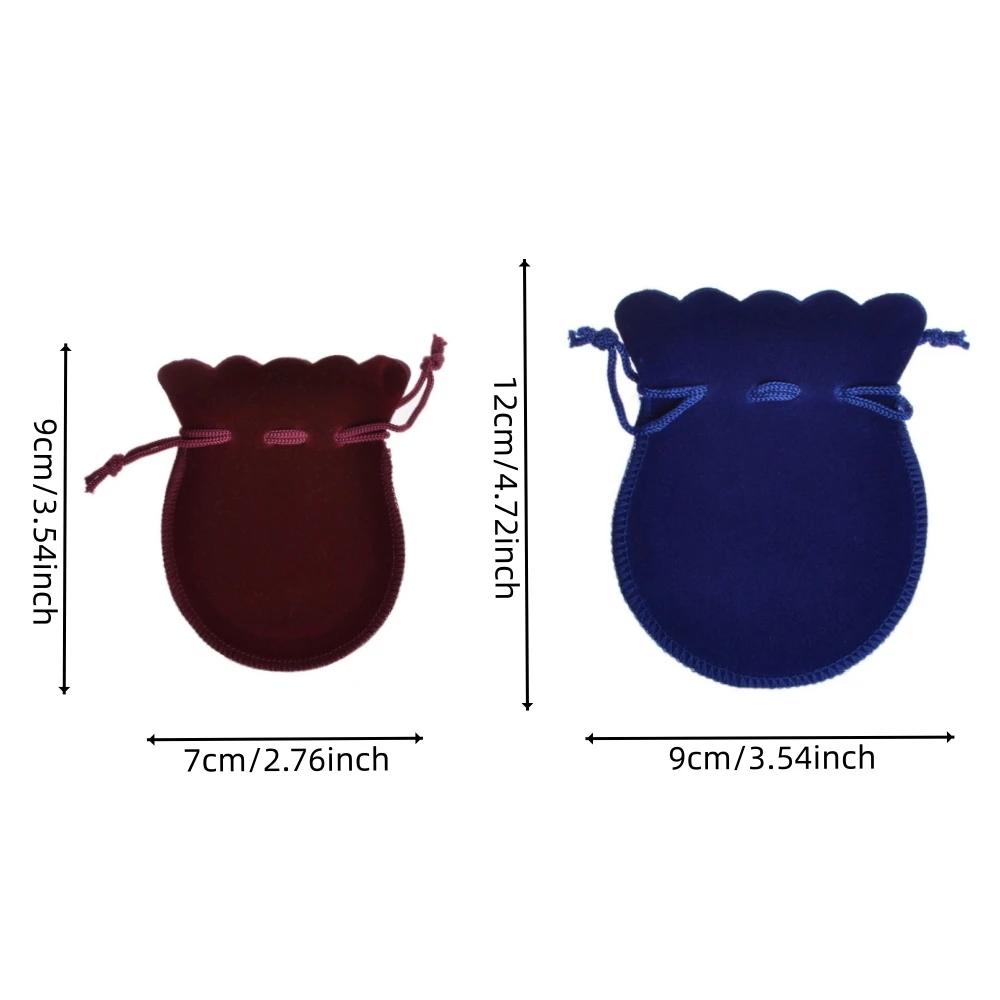 10Pcs/Lot Velvet Drawstring Bags Gourd Jewelry Bags Storage Pouches for Wedding Christmas Party Gifts Ornament Packaging Bags