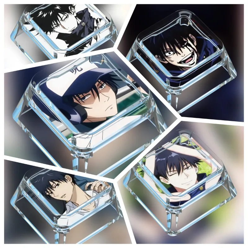 

Новая аниме-клавиатура Jujutsu Kaisen: прозрачная механическая клавиатура с кейкапом Фушигуро Мегуми, подарок для фанатов аниме