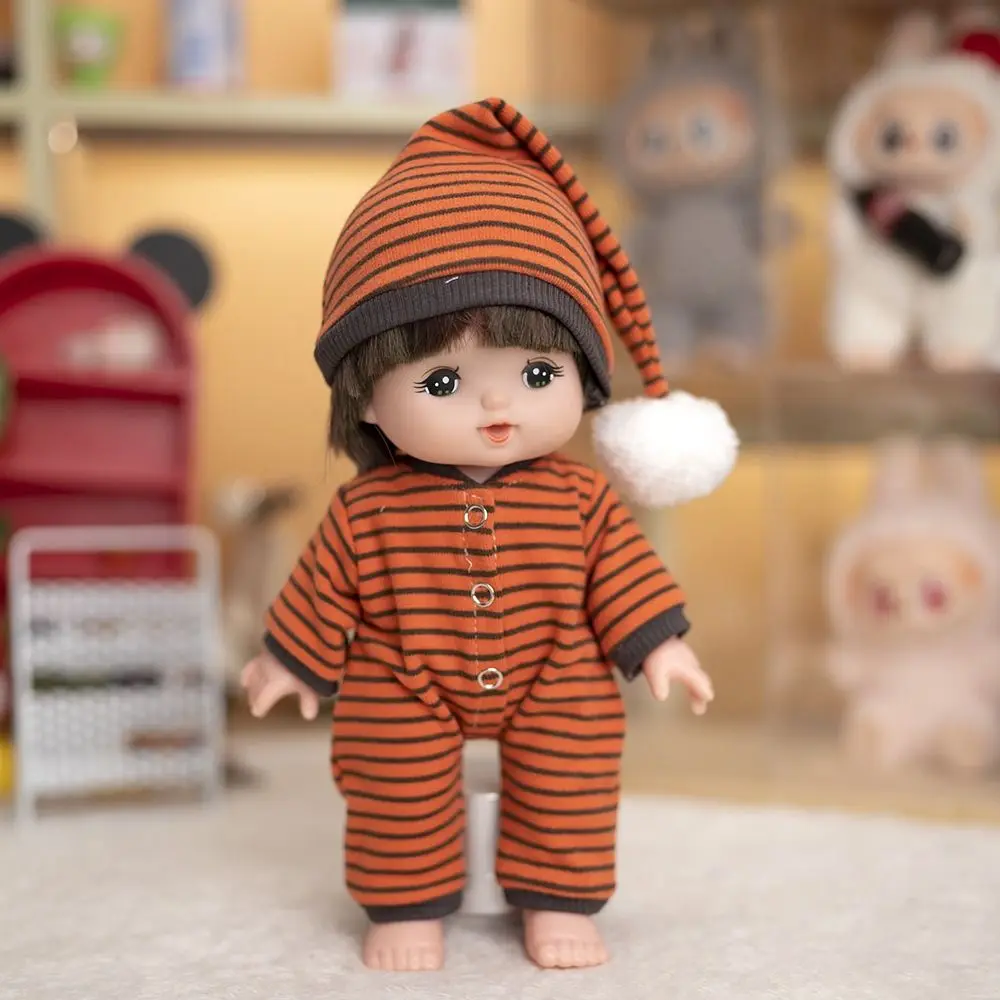 

Party Clothes Mia Potato Clothes Set Humanoid Handmade 24cm Clothes Spanish Dress Up Yellow Striped Pajama Set Girl Gifts