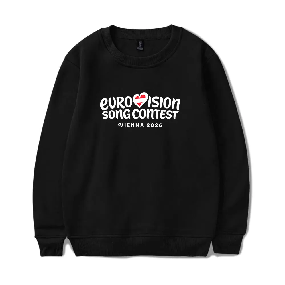 

Eurovision 2026 Vienna Logo Crewneck Unisex Long Sleeve Streetwear Pullover Sweatshirt