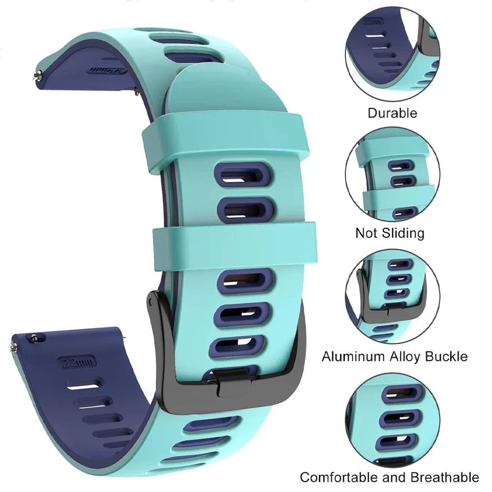 Straps For Amazfit Bip Max bip 6-5-3/u/S/pro Sport 20mm/22mm Bracelet for Amazfit GTS 4 2 Mini/GTR 4/3 Pro/2e Rubber Watch bands