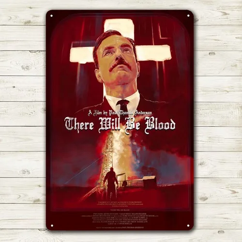 There Will Be Blood Movie Metal Poster Blechschild – Sammlerplatte