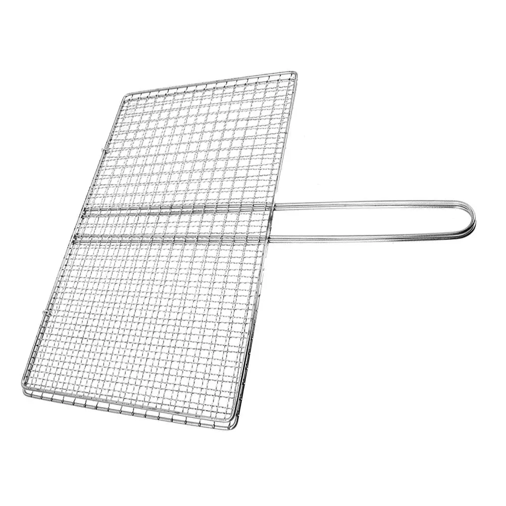 

Grill Fish Clips Vegetable Mesh Wire Baskets Stainless Steel BBQ Tools Reusable Thickened Design Outdoor Grilling Accessories