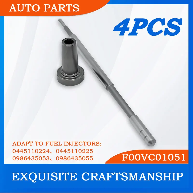 F00VC01051 4Pcs * Valve Assemblies F00VC01045 F00VC01001 F00VC01024 of Common Rail Pressure Fuel Regulation For BOSCH YF1828