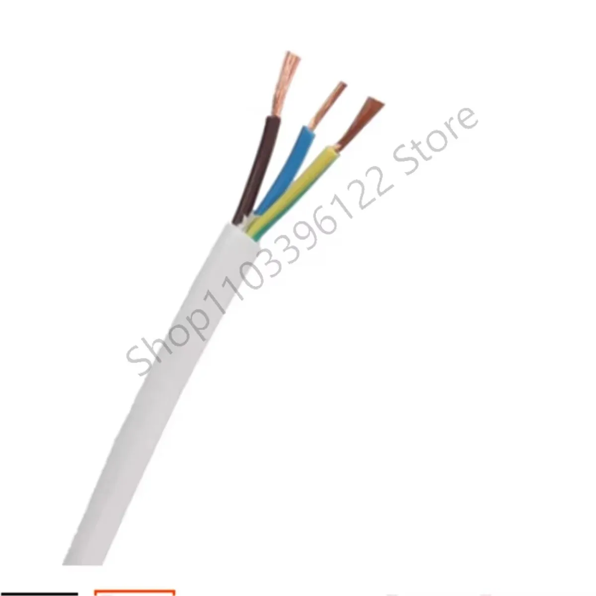 White Spiral Wire 1.5 Square PU 3 Core Retractable Electric Cable Stretch 1m 2m 3m Hair Hryer Wire Good Scalability Power Cable
