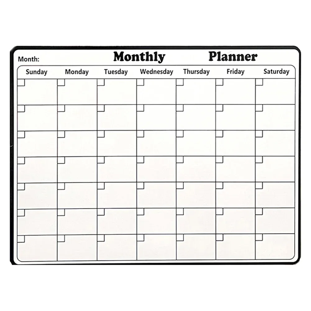 Monthly Calendar Grocery To Do List Dry Erase Magnetic Planner Board Do List Grocery Strong Magnetic Design Package Content